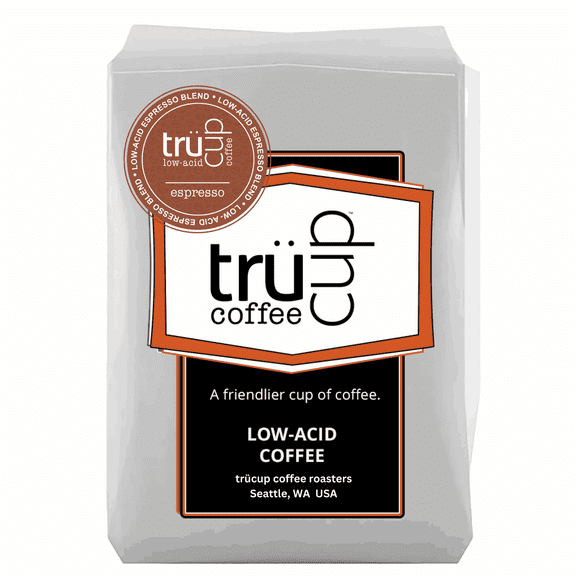 trücup Low-Acid Espresso Blend 12 oz Whole Bean Coffee