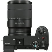Sony a6700 ILCE-6700M - Digital camera - mirrorless - 26.0 MP - APS-C - 4K / 119.88 fps - 7.5x optical zoom E 18-135mm OSS lens - Wi-Fi, Bluetooth