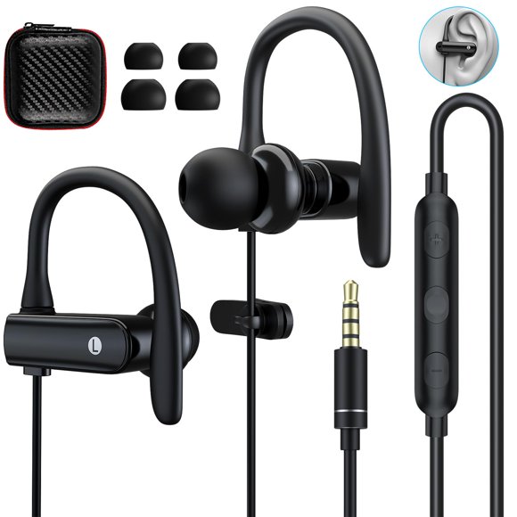 Auriculares ASKUBSKU Sport con cable y micrófono de 3,5 mm