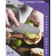 thumbnail image 6 of Kessaku Spreader Sandwich Serrated Utility Knife - 6 inch - Dynasty Series - Razor Sharp Kitchen Knife - Forged ThyssenKrupp German High Carbon Stainless Steel - Hammered Finish - G10 Garolite Handle, 6 of 12