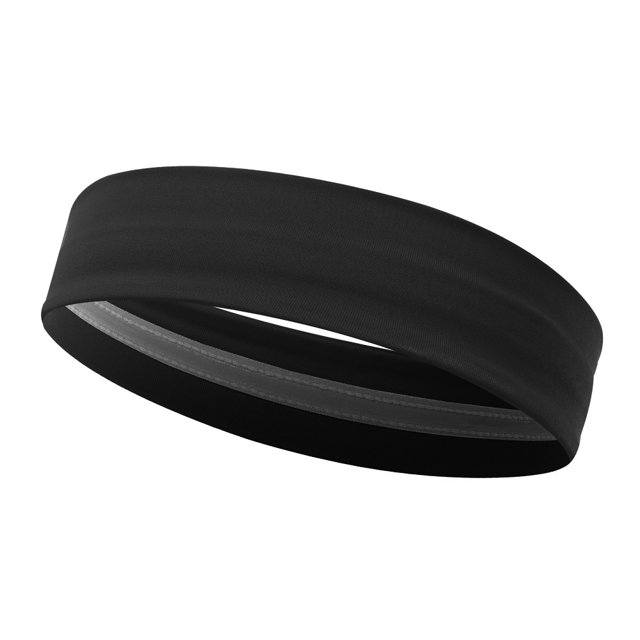 Diadema deportiva para mujer, para correr, que absorbe el sudor, para fitness, yoga, lavado de cara, guía antitranspirante, diadema para el sudor, diadema, diadema negra Zefei Wu 9024735098898