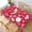 Red Hearts, variant on Valentine''s Day Tablecloth 60x60 Inch Square, Red Checkered Love Hearts, Polyester Fabric, Farmhouse Decorative for Valentine Wedding Home Kitchen Dining Party