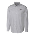 thumbnail image 2 of Men's Cutter & Buck Charcoal New England Patriots Stretch Oxford Stripe Big & Tall Long Sleeve Dress Shirt, 2 of 3