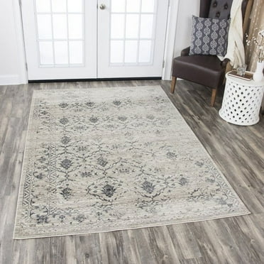 Alora Decor Swagger 3'3" x 5'3" Floral Natural/Beige/Tan/Gray Area Rug