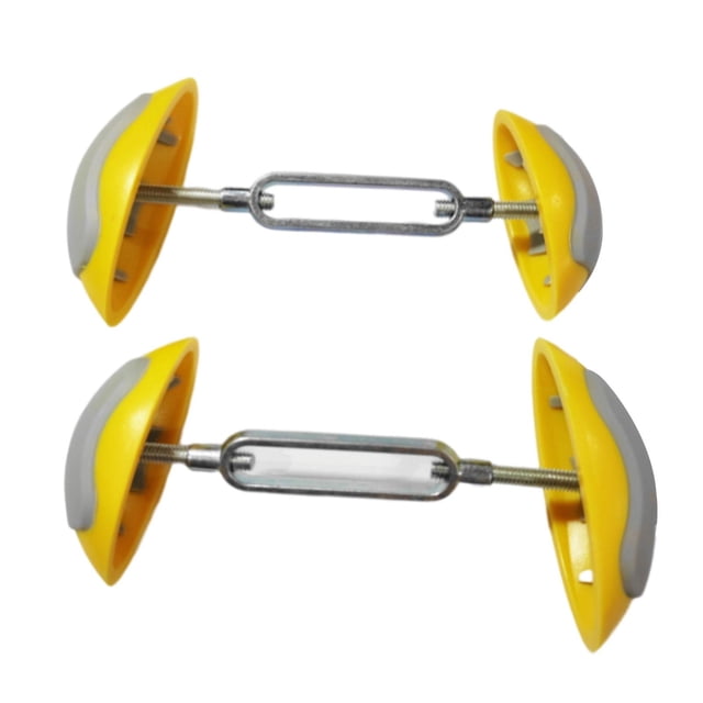 2x Shoe Stretcher Adjustable Length Practical Shoe Shaper Inserts Shoe Tree yellow