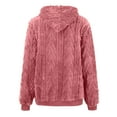 thumbnail image 5 of Womens Hooded Sweatshirt Pink Hoodie Womens Casual Long Sleeve Womens Pullover Womens Soft Sweatshirt XXXL, 5 of 6