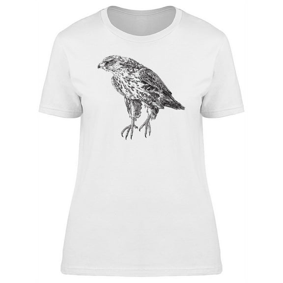 Full Body Of Falcon B&W Tee Women's -Image by Shutterstock