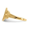 thumbnail image 3 of 14K Yellow Gold Ring Band Signet 10.5x8.0mm Closed Back, Size 5, 3 of 5