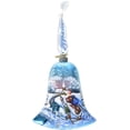 thumbnail image 3 of G.Debrekht 73342 Holiday Splendor Glass Santa On Ski Bell 3.5 in. - Glass Ornament, 3 of 3