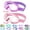 Purple & Pink, variant on Vvinca Kids Swim Goggles with Comfort Fabric Strap for Ages 3-14