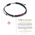 thumbnail image 2 of Xihbxyly Pulsera Personalizada, Banda de Cuentas Ajustable, Joyería con Mensaje Oculto, Regalo Familiar Significativo, Uso para Cumpleaños, Navidad, Acción de Gracias, Nieto, Nieta, Sobrino, 2 of 7