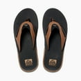 thumbnail image 3 of REEF Men's Fanning Flip Flop Black and Tan - CI8102, 3 of 4