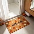 thumbnail image 5 of Pumpkin Coir Welcome Door Mat, Durable Coconut Palm Fiber Rug, Non Slip Rubber Backing, Harvest Thanksgiving Floor Mat for Front Porch, Entryway, Mudroom, Fall Seasonal Decor, Khaki-A, 5 of 5