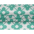 thumbnail image 4 of oneOone Velvet Aquamarine Fabric Floral & Tiles Moroccan Sewing Craft Projects Fabric Prints By Meter 58 Inch Wide, 4 of 5