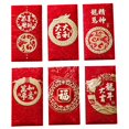 thumbnail image 2 of jifeng 6Pcs Chinese New Year Red Envelopes Festival Money Envelope Red Packet E, 2 of 8