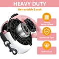 thumbnail image 6 of Retractable Dog Leash 16.4 Ft Heavy Duty With Strong Nylon Tape One Click Brake Lock Non Slip Grip For Small Medium Dogs Up To 55 Lbs, Pink, 6 of 7