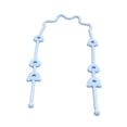 thumbnail image 3 of Cadena de chupete de silicona,Correas de seguridad de cadena de chupete de silicona para niños y niñas,Soporte para chupete Cadena de silicona Juguete para biberón,Correa Chupete Cordón Azul, 3 of 8