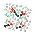 thumbnail image 4 of 100 cuentas espaciadoras de flores para mujer, para regalar, adornos, manualidades, decoraciones transparentes, cuentas florales, joyería, bricolaje Vistoso, 4 of 8