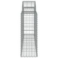 thumbnail image 3 of vidaXL Arched Gabion Baskets 10 pcs 200x30x80/100 cm Galvanised Iron, 3 of 4