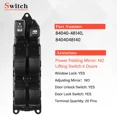 thumbnail image 3 of Driver Power Window Control Switch Front Left For Lexus RX330 RX350 GX470 RX400H, 3 of 5