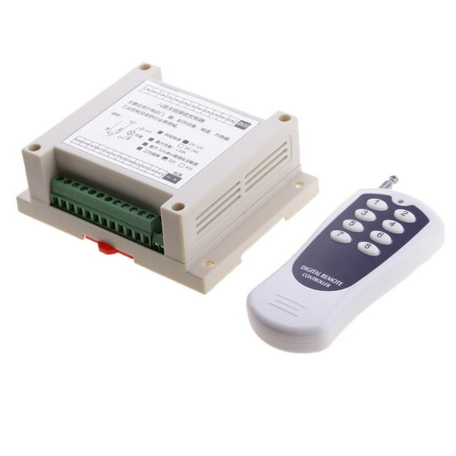 Sistema de Control Kusrkot Interruptor Inalámbrico 12V 8 Canales 433MHZ