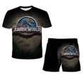 thumbnail image 1 of 2023 año verano Jurassic World Dominion moda niño niña pantalones cortos ropa niños camiseta ropa niños 1-14 años ropa Suit14T Gao Jinjia LED, 1 of 2