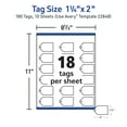 thumbnail image 6 of Avery Scalloped Tags with String , 2" x 1.25", 180 Tags (22848), 6 of 11