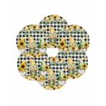 thumbnail image 7 of 13 Inch Round Placemats Set of 6, Spring Gnomes Non Slip Heat Insulation PP Table Mats, Botanical Budding Sunflowers Buffalo Plaid Washable Place Mats for Kitchen Dining Party Table Decor, 7 of 7