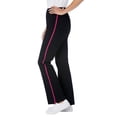 thumbnail image 4 of Woman Within Plus Size Petite Stretch-Cotton Knit Pull-On Bootcut Side-Stripe Leggings, 4 of 6
