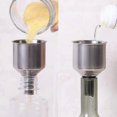 thumbnail image 3 of 4 Pack Stainless Steel Kitchen Funnel Is Suitable for Glass Bottle Seasoning for Transferring Liqui, 3 of 5