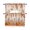 Brown, variant on Fall Orange Pumpkins Swag Curtains for Kitchen Thanksgiving Autumn Leaf Wood Grain Valances for Windows Rod Pocket Small Window Treatment Short Topper for Cafe Bedroom Bathroom Living Room 56x36 Inch