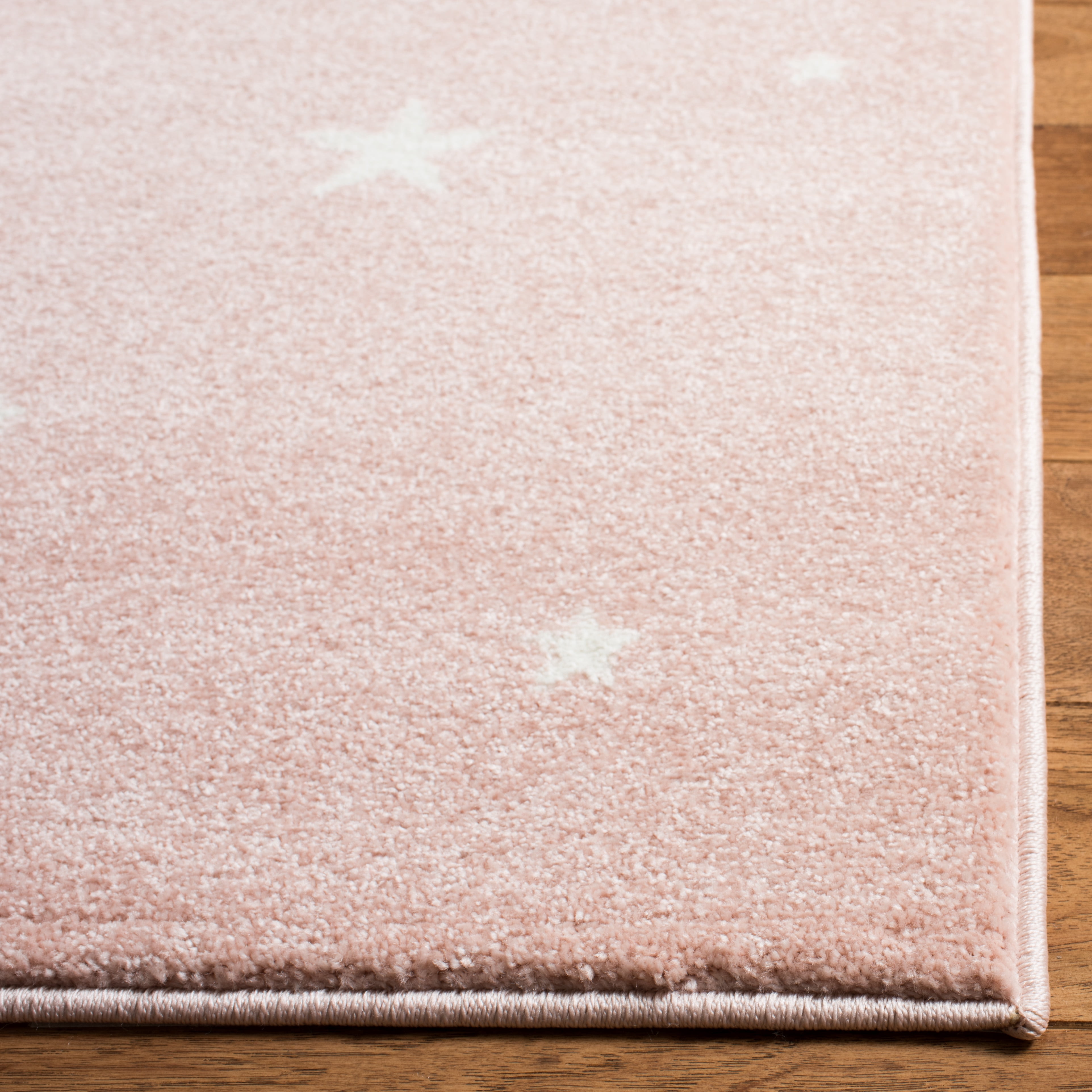 SAFAVIEH Carousel Kids Mariam Happy Deer Area Rug, Pink/Ivory, 5'3" x 5'3" Square