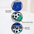 thumbnail image 6 of Soccer Star Birthday Candle - Creative Cartoon Design with Soccer Ball Decor, Tinsel Accents - Boys Birthday Parties, Soccer Themed Celebrations, Sports Fan Events, 6 of 6