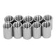 thumbnail image 1 of 10 piezas de tuerca de acoplamiento para conector de varilla redonda, rosca hembra, acero inoxidable 304, M12 x 1,75, 16 L 25 mm, 1 of 14