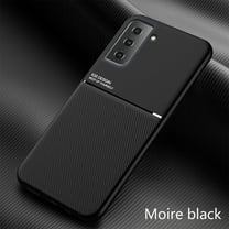Dteck Case For Samsung Galaxy S21 6.2-inch,Luxury Shockproof Rubber Silicone TPU Protector Ultra Slim Hybrid Business Back Phone Cover,Black