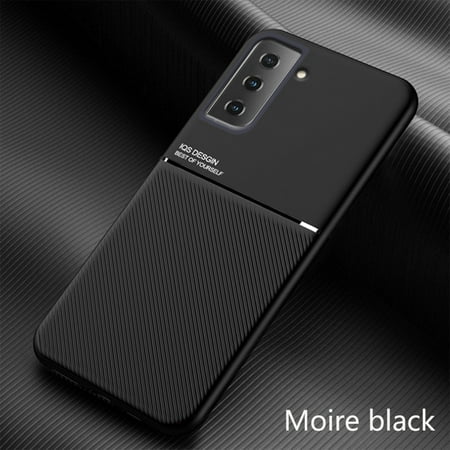 Dteck Case For Samsung Galaxy S21 Plus 6.7-inch,Luxury Shockproof Rubber Silicone TPU Protector Ultra Slim Hybrid Business Back Phone Galaxy S21+ Cover,Black