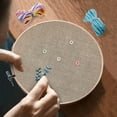thumbnail image 5 of 1 set DIY Sewing Making Kit for Beginner include Linen Fabrics Embroidery Hoops Needles & Milk Cotton Yarn Mixed color 8~201x8~201x1~9mm, 5 of 8
