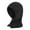 Black, variant on Women's Elastic Knitted Scarf Hat Beanie Fleece Hood Cycling Ski Winter Cap