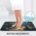 thumbnail image 6 of Bathroom Rugs Sets 3 Piece - Halloween Forest Pumpkin Witch Absorbent Non Slip Bath Mats, U-Shape Toilet Lid Cover, Contour Mat, Soft Washable Shower Mats Bath Rug Mat for Bathroom Tub Toilet, 6 of 7