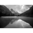 thumbnail image 2 of Design Fabrikken 32x24 Black Ornate Wood Framed with Double Matting Museum Art Print Titled - Mountain Lake, 2 of 4
