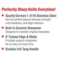 thumbnail image 5 of EverBlade Non-Stick Self Sharpening Professional Chef Knife - Full tang handle - Self Sharpening Knife Block - German Stainless Steel - As Seen on TV, 5 of 7