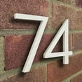 thumbnail image 5 of HASWARE 6 inch (15 cm) Floating House Number Apartment Door Numbers Mailbox Address Sign, Aluminum Alloy (#0, White), 5 of 5