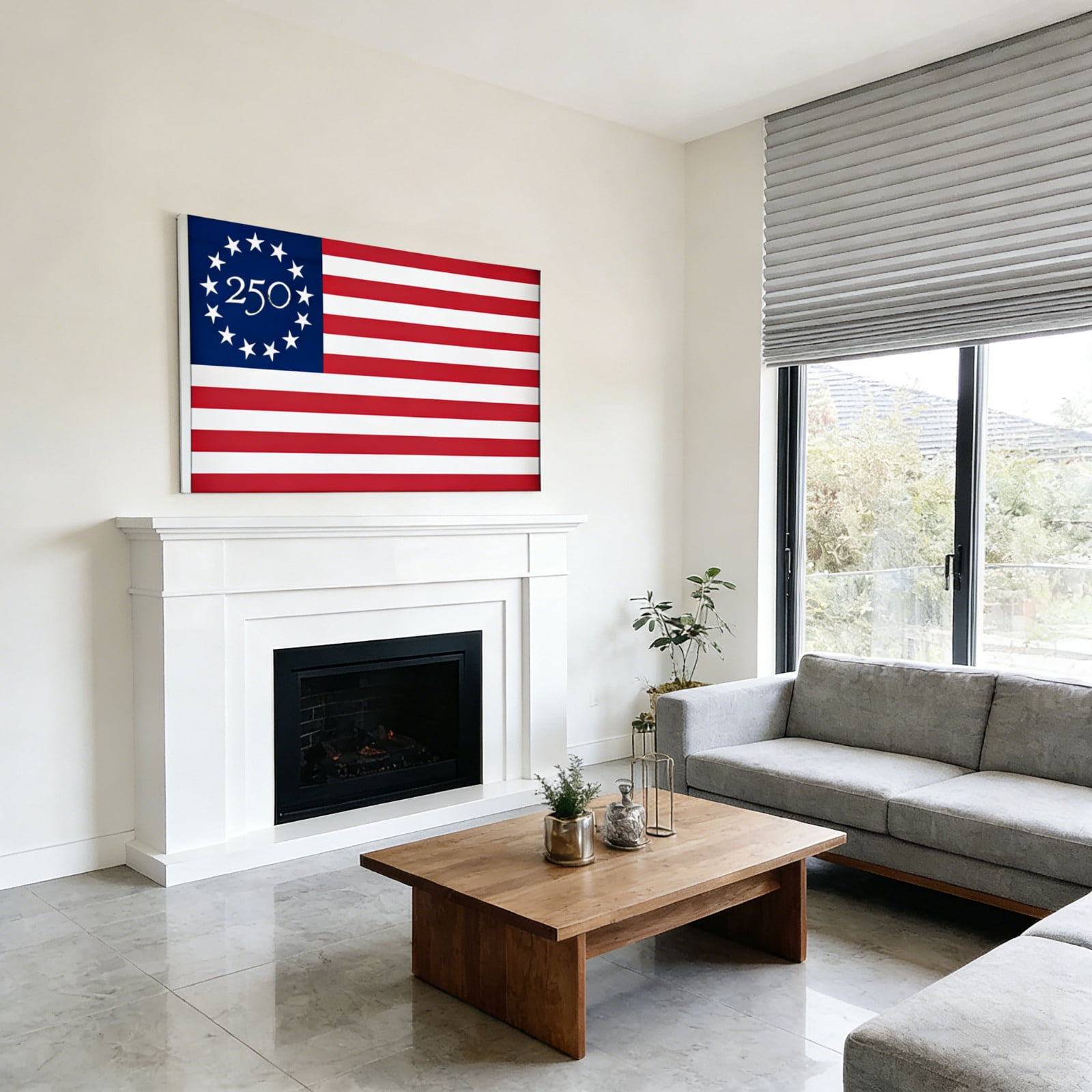 Clearance! 250th Anniversary USA Flag 3x5 Feet, Outdoor Polyester Patriotic Flag with Brass Grommets, Commemorates 1776-2026, Great for Porches, Yards, Parades, and Historical Events