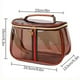 thumbnail image 3 of Retro Transparent PU Makeup Bag Large Waterproof Toiletry Vanity Bag for Travel, Skincare & Cosmetics, 3 of 5