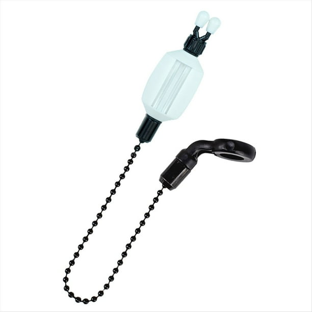 1 Alarma de Mordida para Pesca de Carpas, de Plástico Transparente con Clips de Seguridad para Línea, Accesorios de Pesca de Carpas Blancos.
