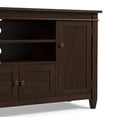 thumbnail image 5 of Simpli Home Simpli Home Carlton 54 inch Wide Solid Wood Transitional TV Stand in Tobacco Brown For TVs up to 60 inches, 5 of 11