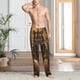 thumbnail image 2 of Fotbe Tiger In The Fallen Leaf Forest Pantalones de Pijama para Hombre, Pantalones de Dormir, Pantalones de Casa con Cintura Ajustable y Bolsillos-Large, 2 of 6