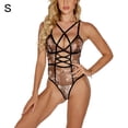 thumbnail image 1 of Mujeres Sexy Encaje Lencería Hollow Vendaje Ropa interior Body Ropa de dormir Regalo, S Vogacara XX000110-01, 1 of 7