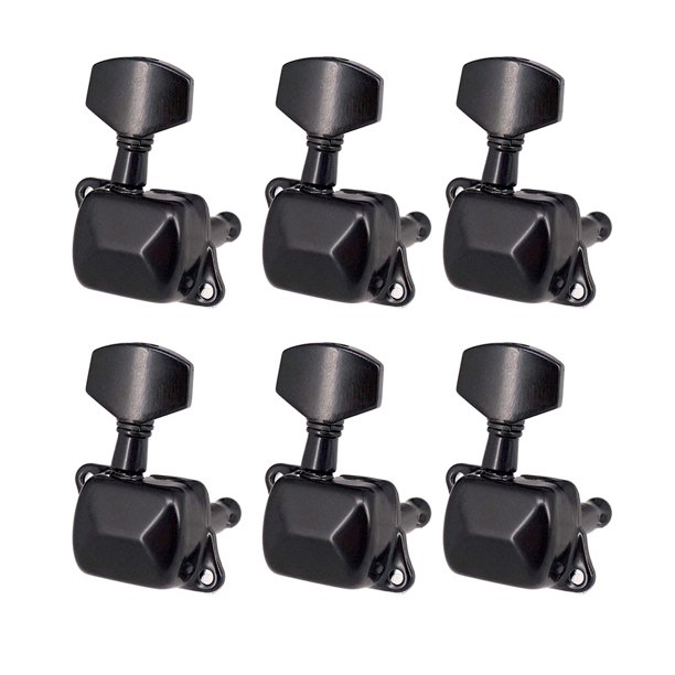 Ounissouiy 6 piezas clavija de afinación de guitarra 6 cuerdas medio sellado cabeza de máquina sintonizadores perilla instrumento de cuerda reparación Type2 NO2 Ounissouiy HA060580-03