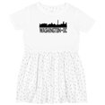 thumbnail image 3 of Inktastic Washington Dc City Skyline Girls Toddler Dress, 3 of 5